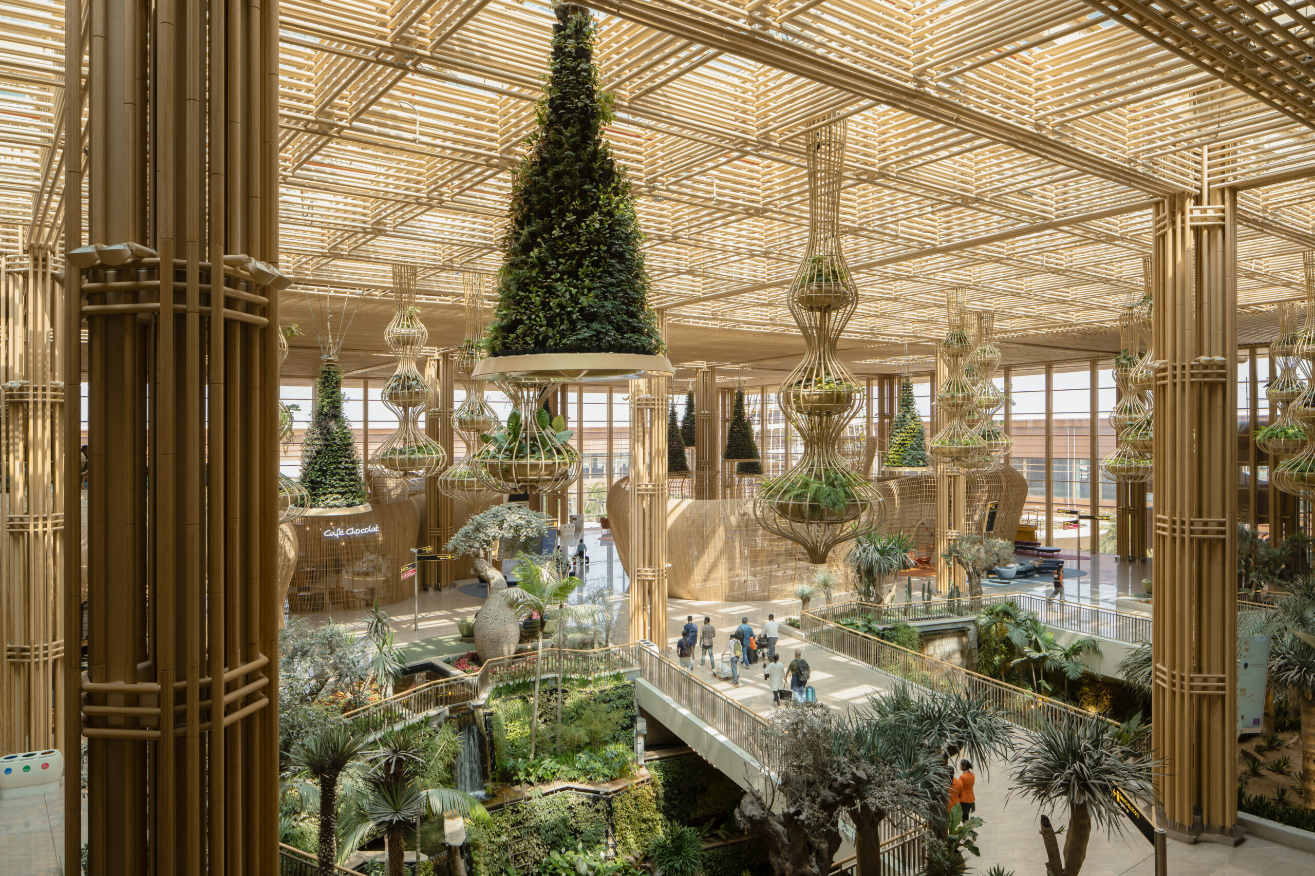 Inside the Bamboo Airport, Ceiling design