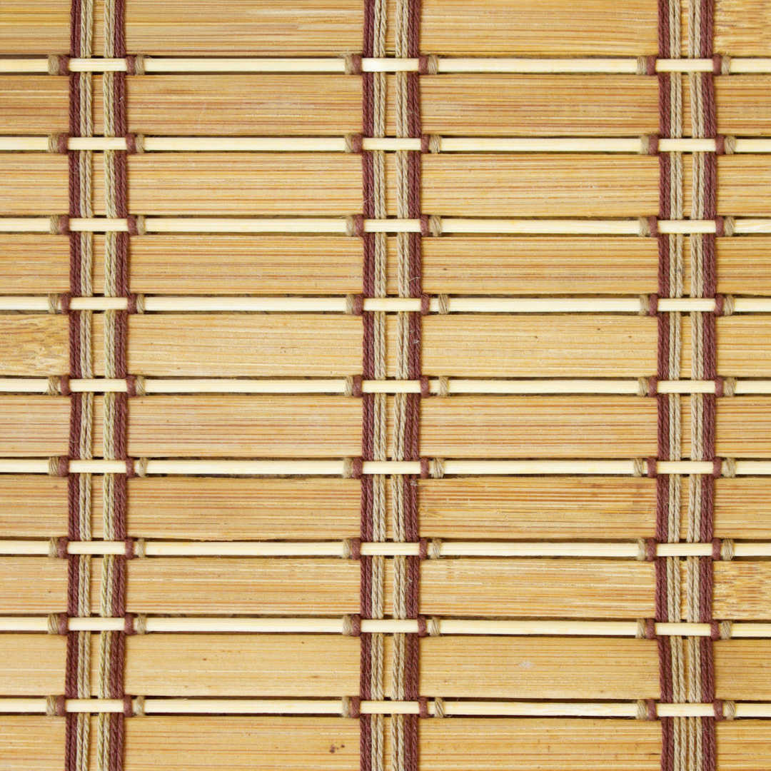 bamboo blinds close up