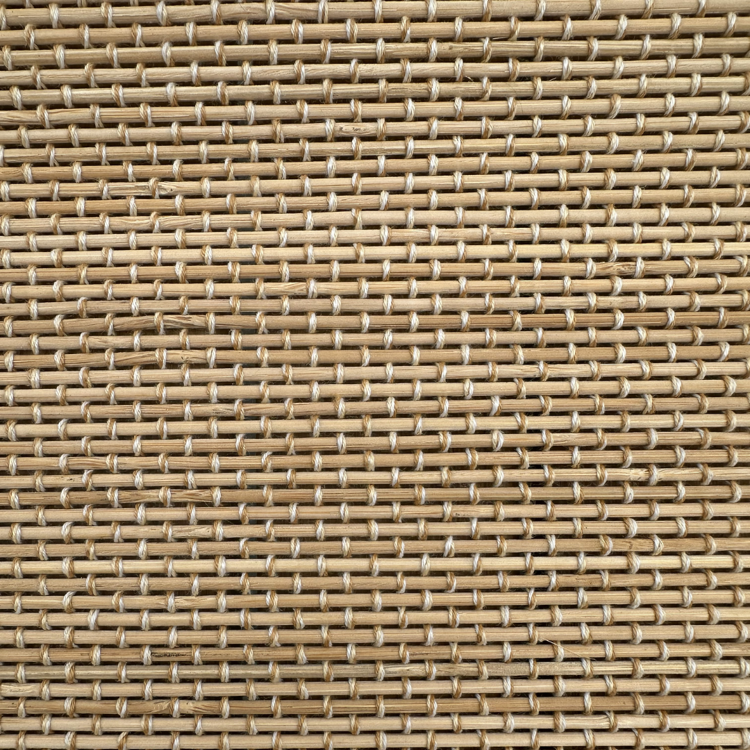bamboo shades close up