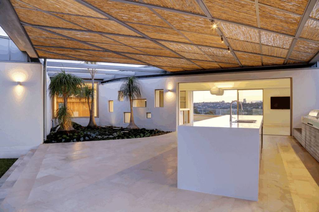 Bespoke Cane Reed Pergola