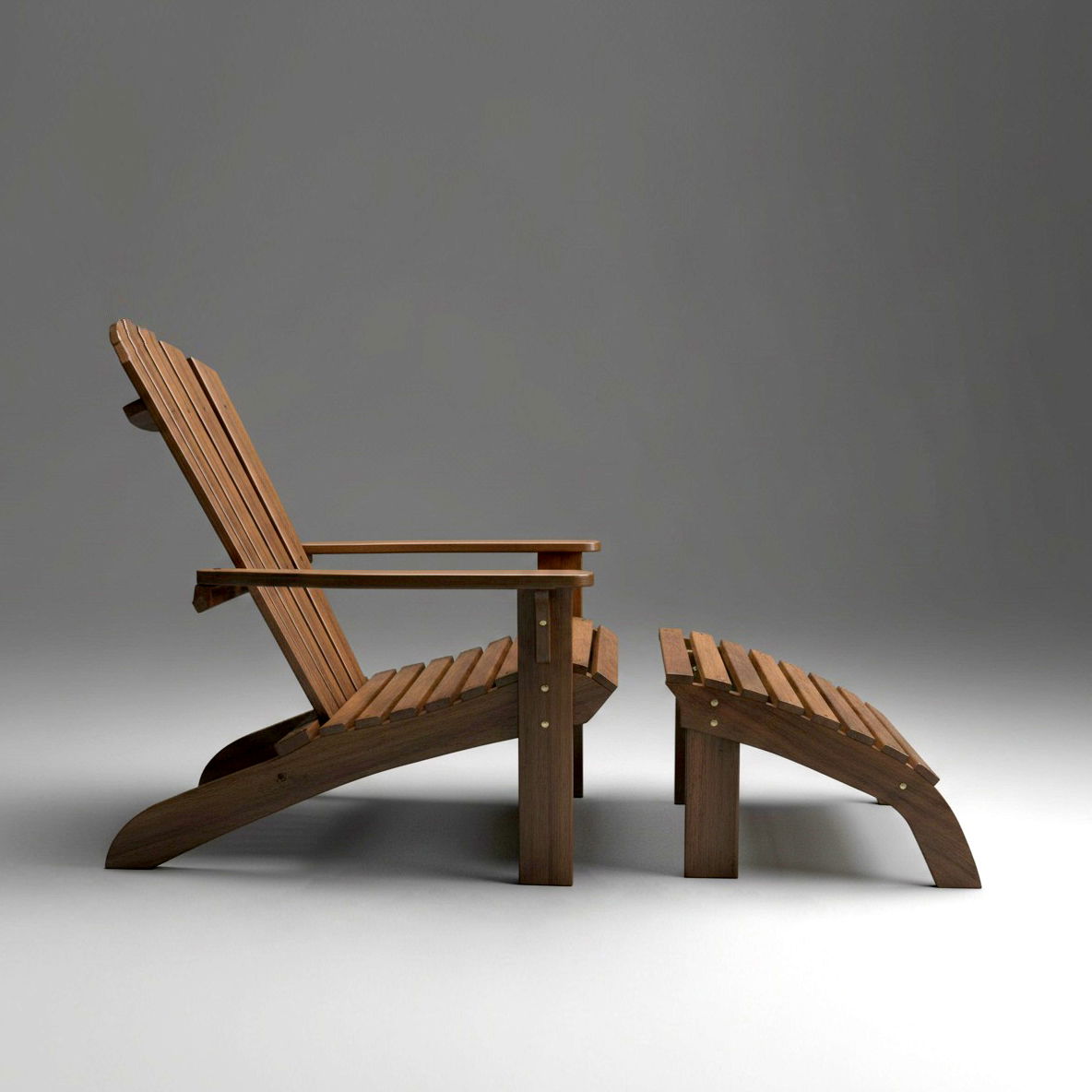 Bespoke Engineered Bamboo Deckchair with footstand 