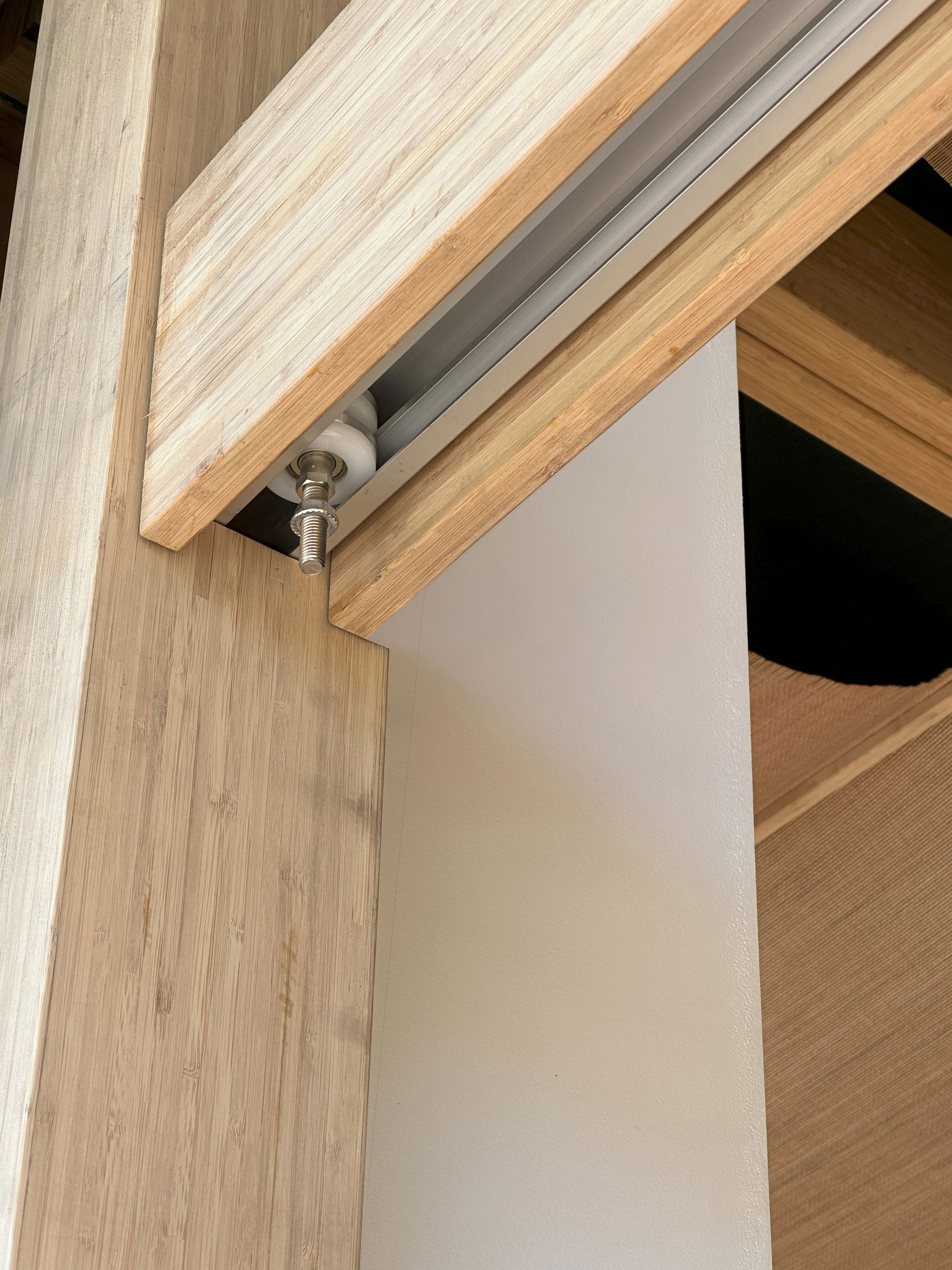 Engineered Bamboo Sliding Door Detail