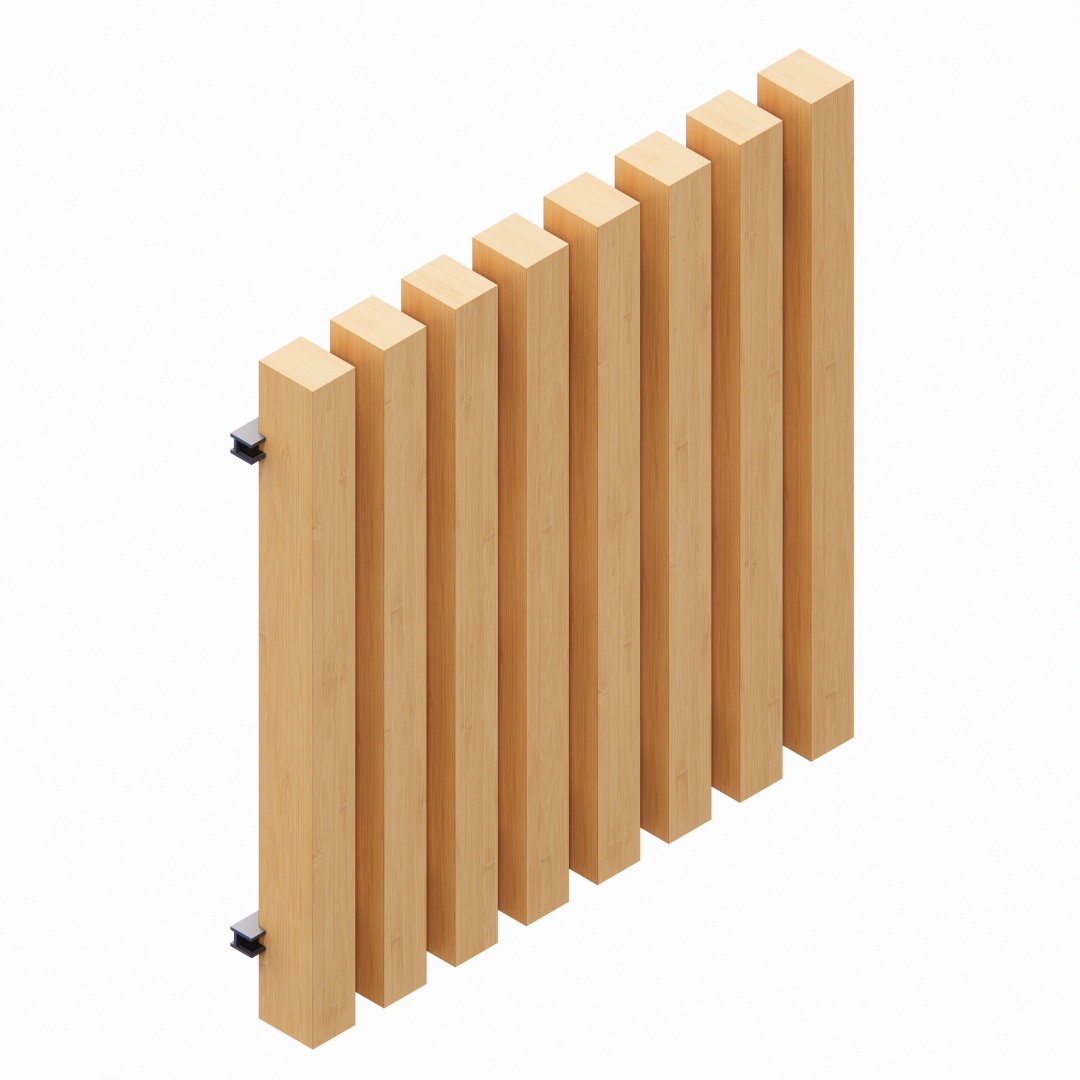 Laminted Bamboo Battan Render