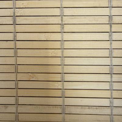 Raw Slatted Bamboo Blind