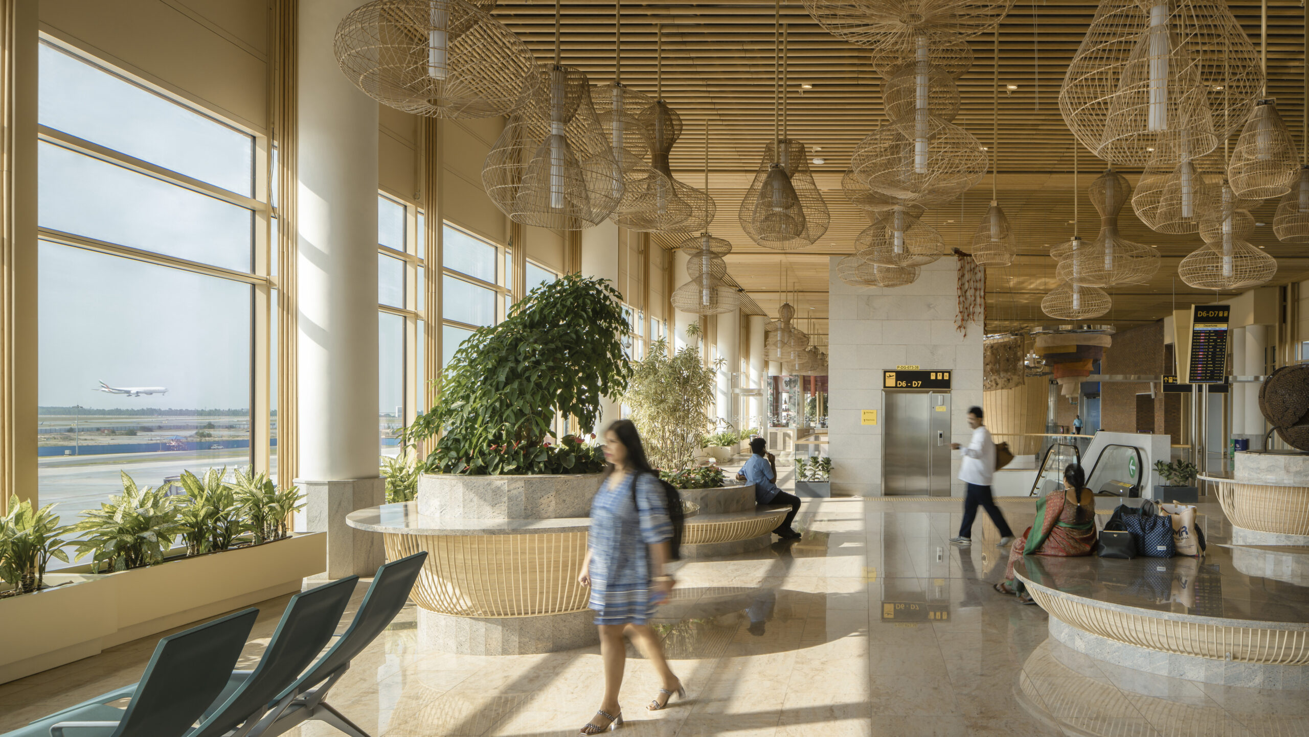 The Bamboo Airport ceiling detail