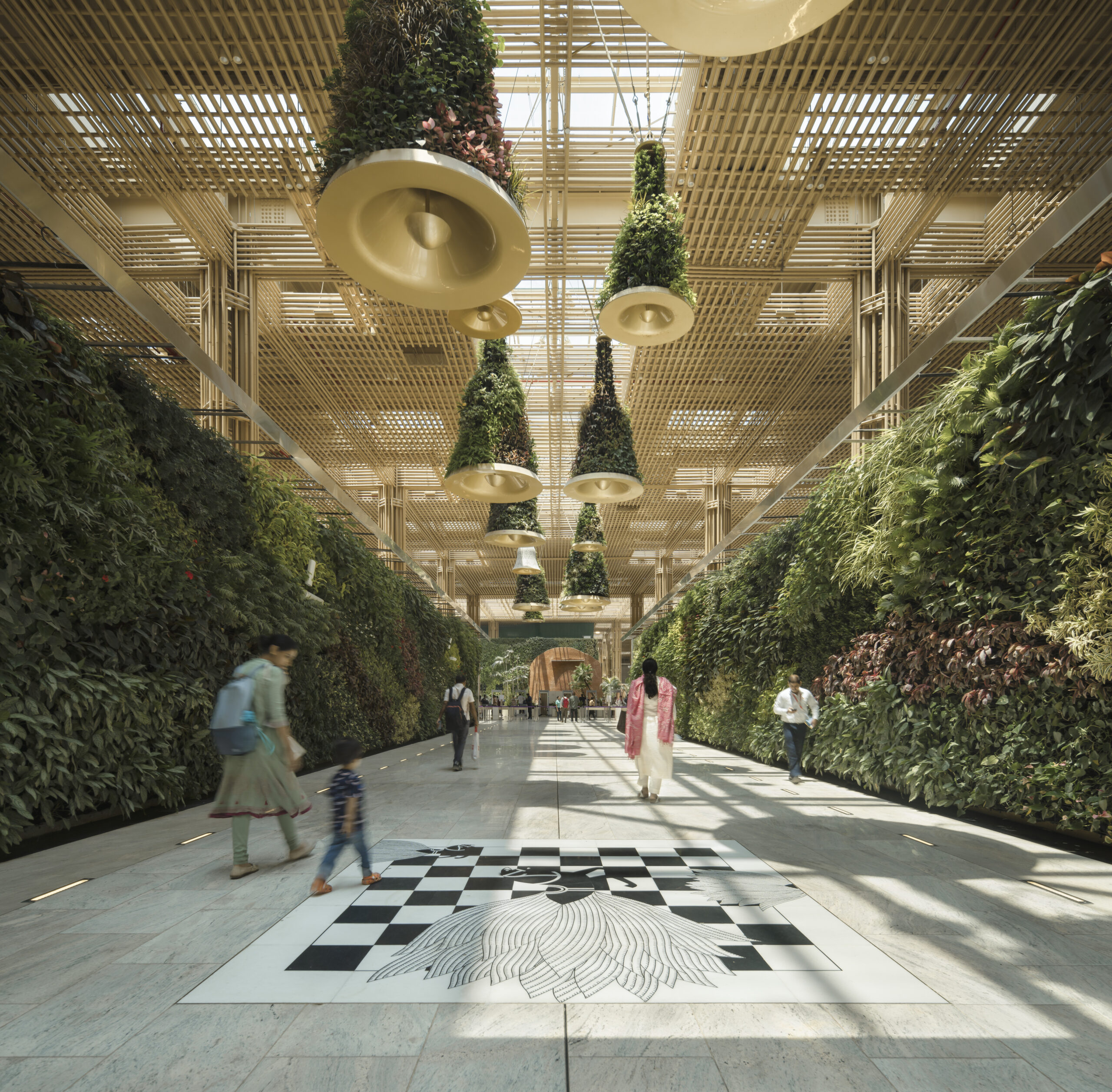 The sky garden at the Bamboo Airport